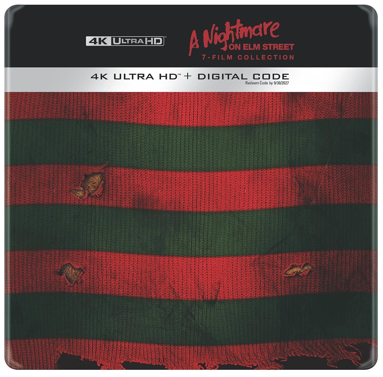Nightmare on Elm Street 7-Film Collection - Limited Edition Steelbook Library Case (4K Ultra HD + Digital) - PREORDER
