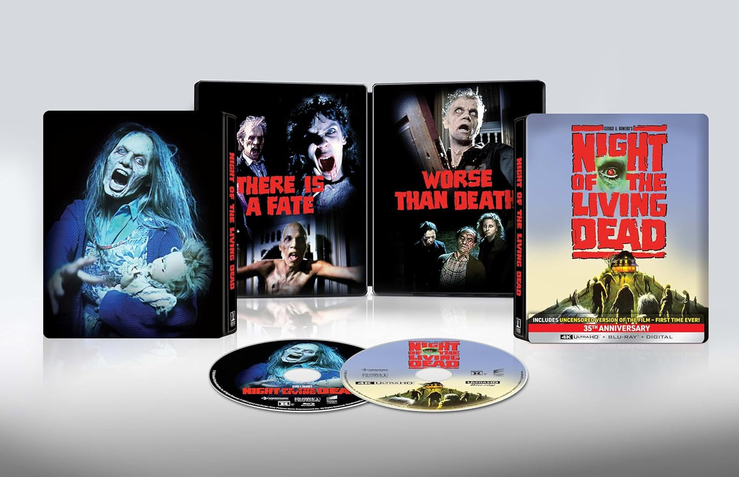Night Of The Living Dead (1990) 4K Ultra HD Steelbook + Blu-ray + Digital 4K - Uncensored