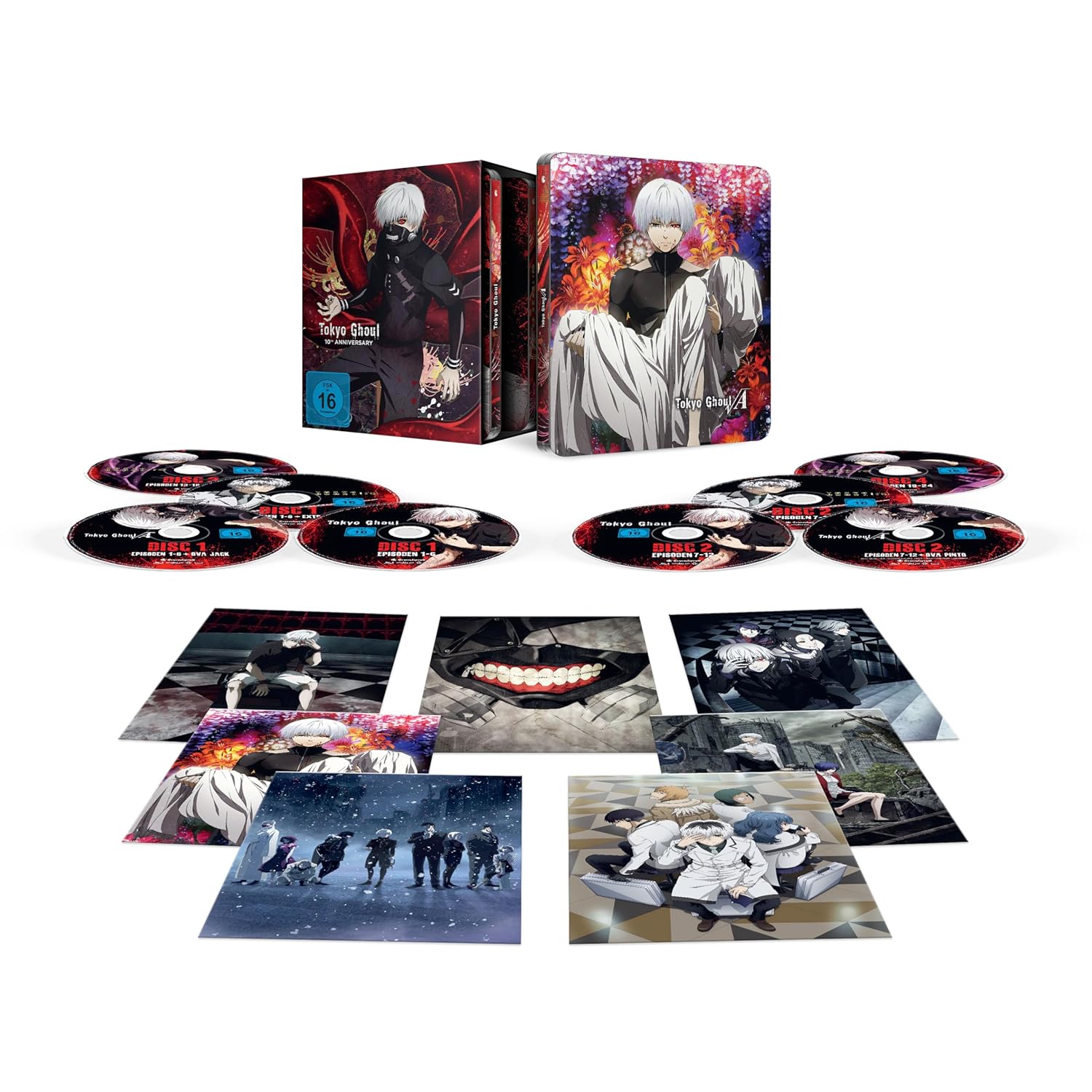 Tokyo Ghoul - L'intégrale Blu-ray Steelbook - Coffret 10e anniversaire