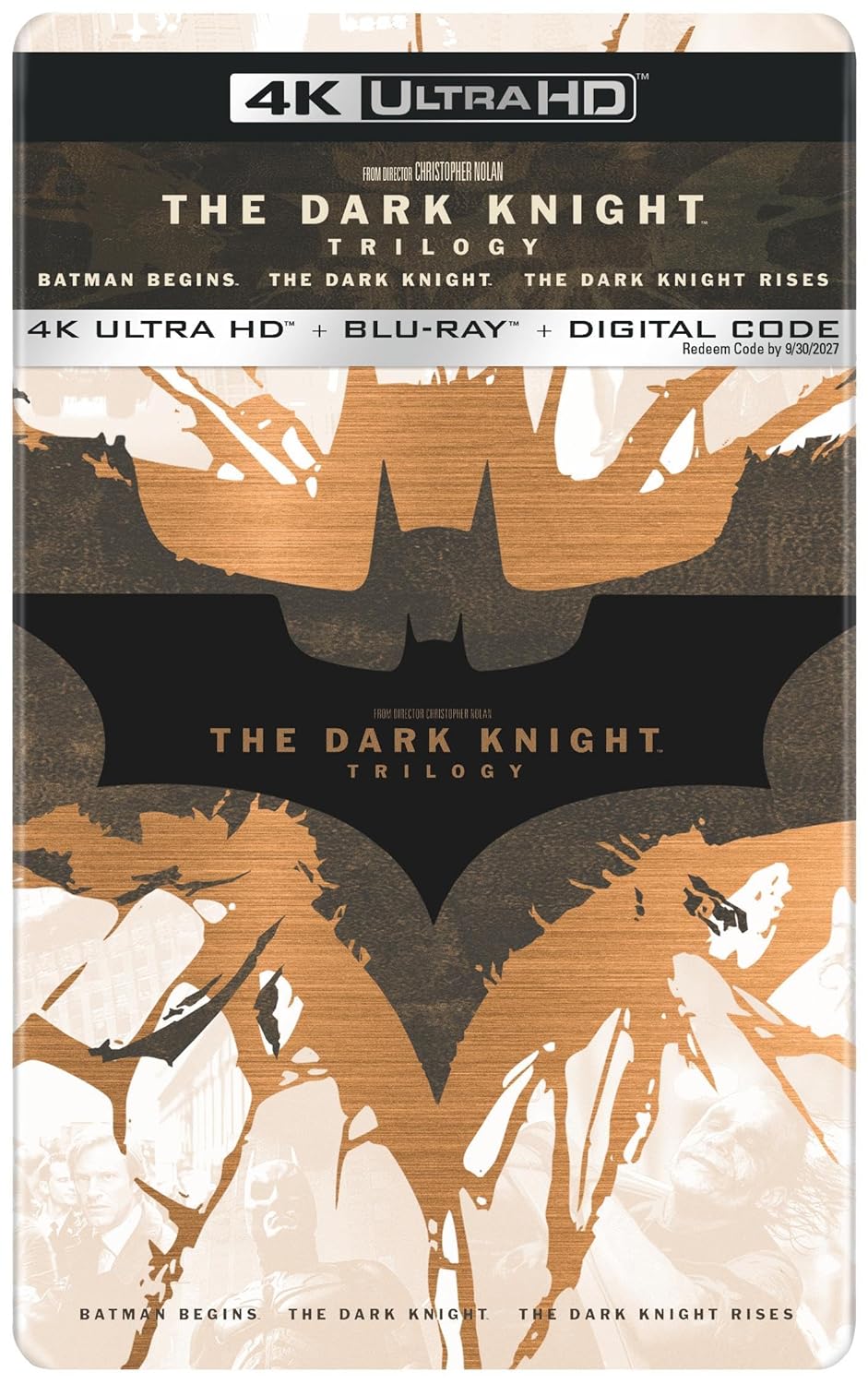 Trilogie The Dark Knight - Exclusivité Amazon (Éditions Steelbook 4K Ultra HD + Blu-ray + Version numérique) - PRÉCOMMANDE