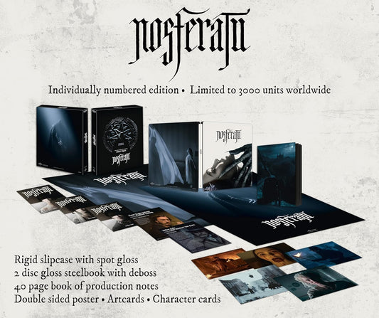 Nosferatu Ultimate Collectors Edition 4K Blu-ray Steelbook (Includes Theatrical & Extended Cut) - PREORDER