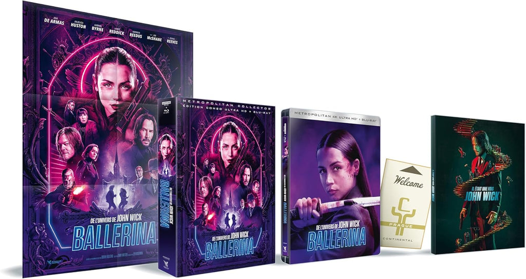 De l'univers de John Wick : Ballerina, édition collector limitée Blu-ray Steelbook 4K