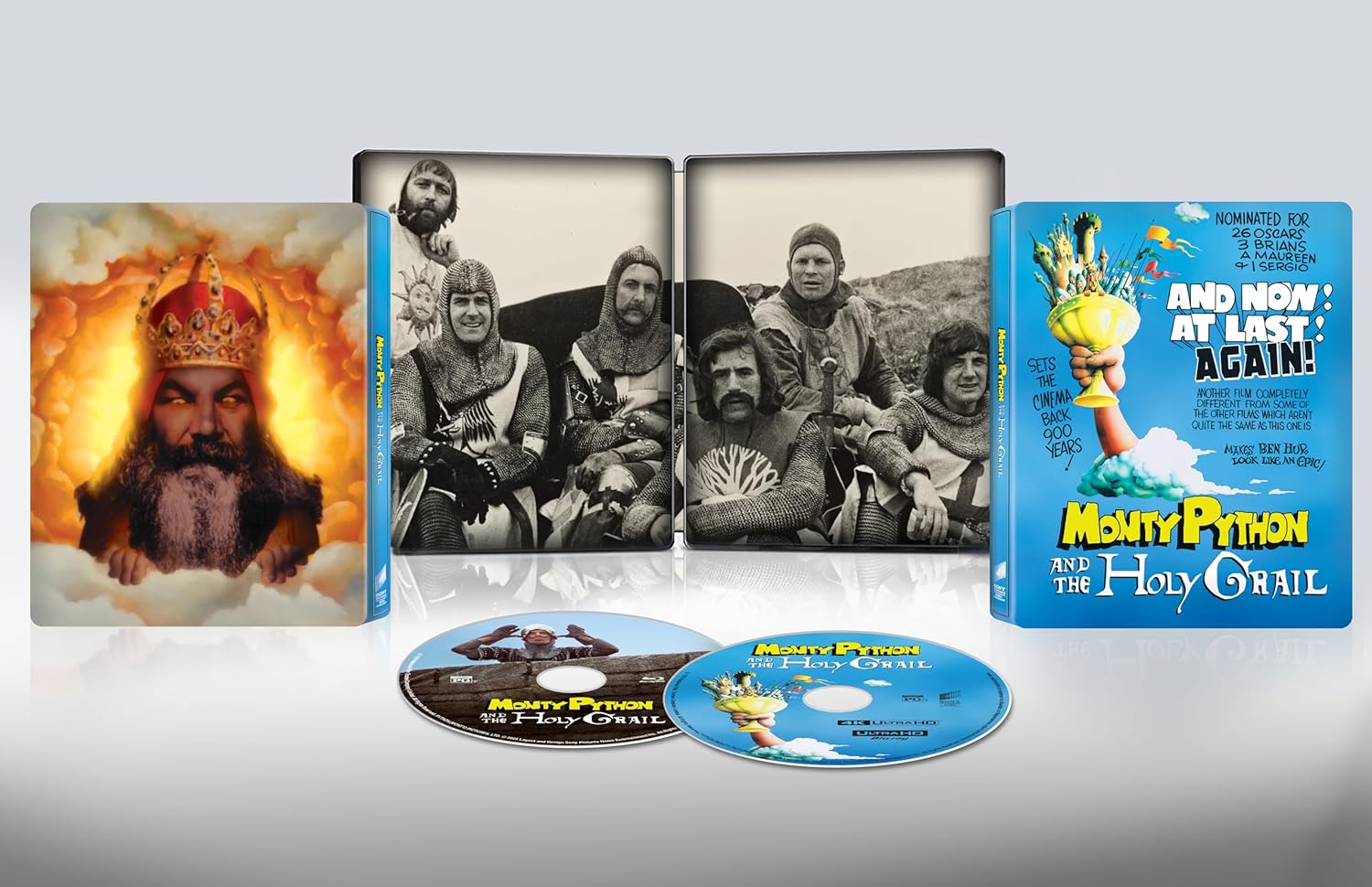 Monty Python et le Saint Graal Édition SteelBook 4K Ultra HD 50e anniversaire