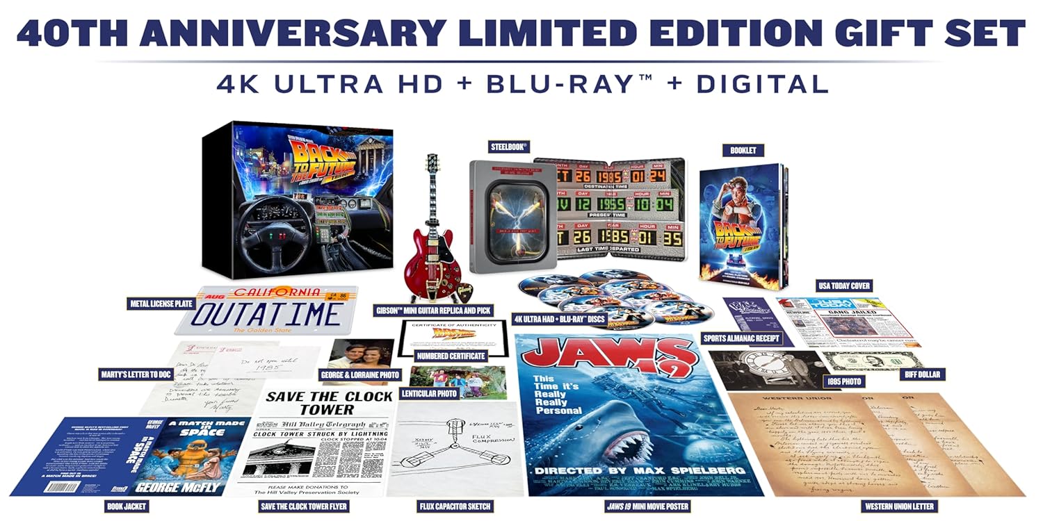 Retour vers le futur - Coffret Steelbook Trilogie 4K 40e anniversaire (Exclusivité Amazon)