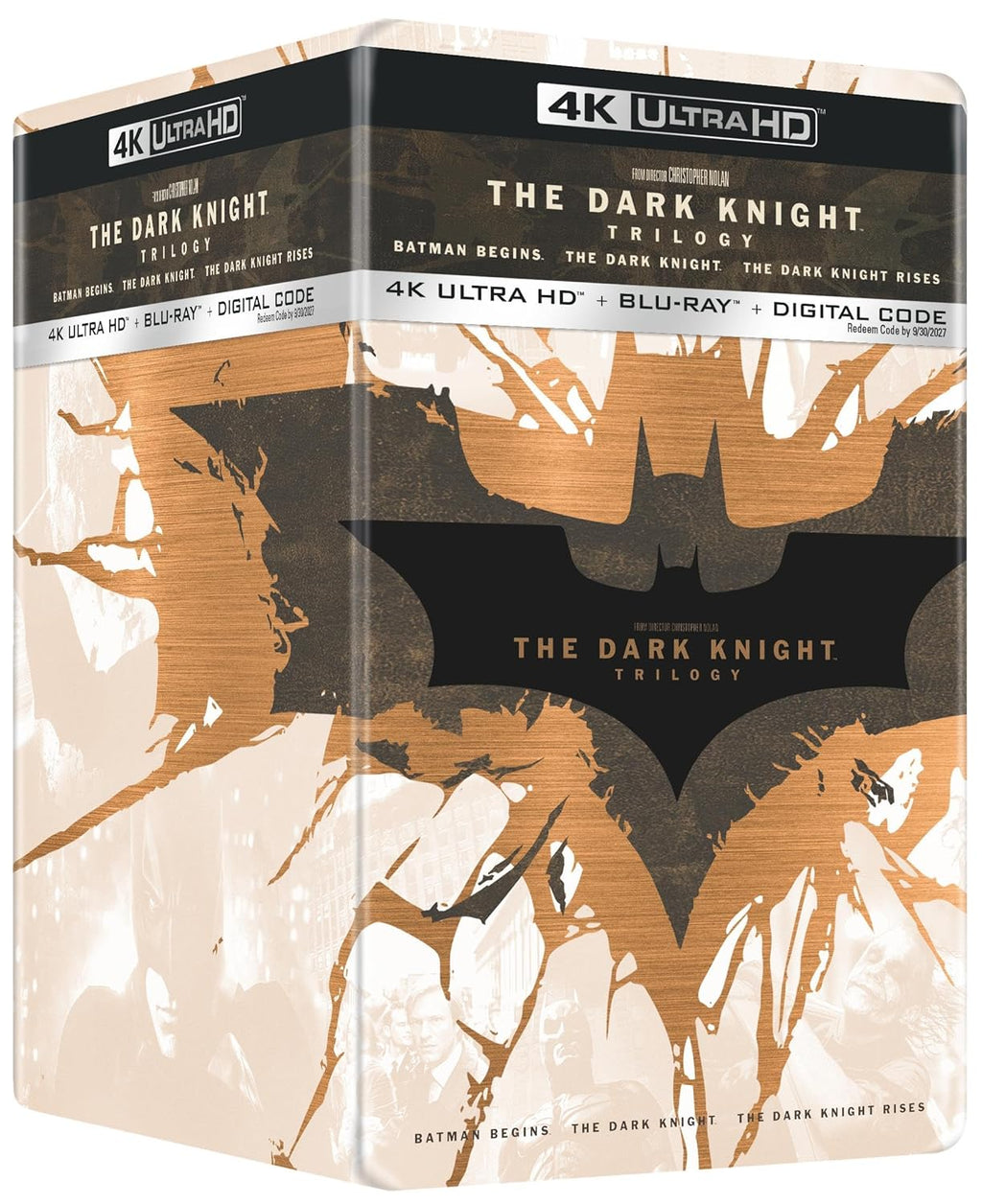 Trilogie The Dark Knight - Exclusivité Amazon (Éditions Steelbook 4K Ultra HD + Blu-ray + Version numérique) - PRÉCOMMANDE