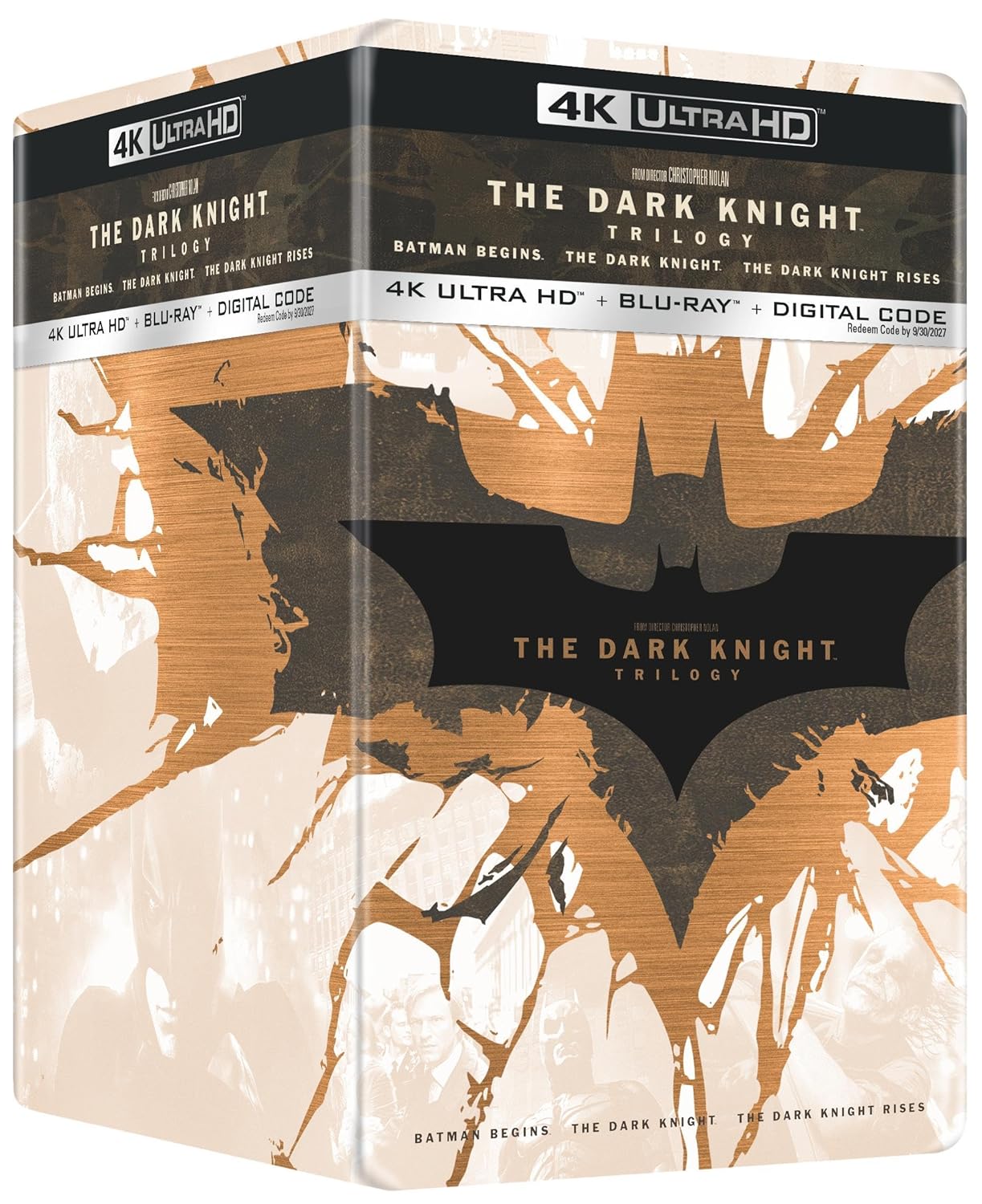 Trilogie The Dark Knight - Exclusivité Amazon (Éditions Steelbook 4K Ultra HD + Blu-ray + Version numérique) - PRÉCOMMANDE
