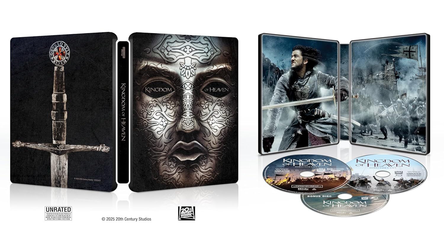Kingdom Of Heaven (Version du réalisateur) 4K Ultra HD Steelbook + Blu-ray + Version numérique 4K (3 disques)