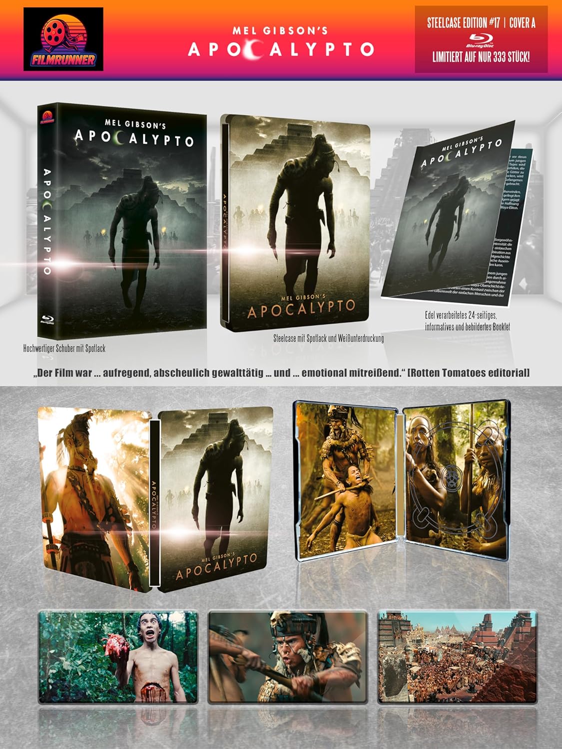 Apocalypto Blu-Ray Steelbook Premium Steelcase Limited Edition #17 Cover A (Germany Import)
