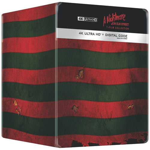 Nightmare on Elm Street 7-Film Collection - Limited Edition Steelbook Library Case (4K Ultra HD + Digital) - PREORDER