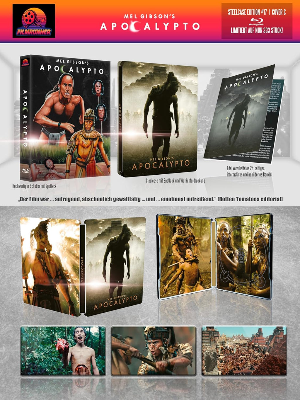 Apocalypto Blu-Ray Steelbook Premium Steelcase Limited Edition #17 Cover C (Germany Import)