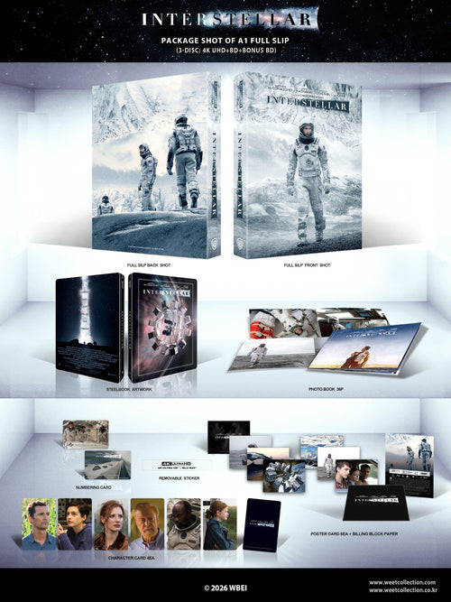 Interstellar 4K + Blu-ray + Bonus Blu-ray Steelbook WeET Collection Exclusive #31 One Click Box Set - PREORDER