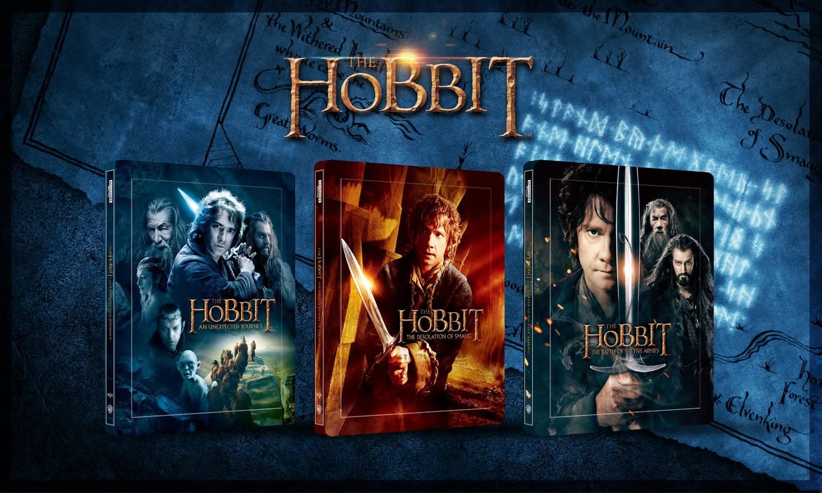 The Hobbit Trilogy 4K Blu-ray Steelbook Blufans Exclusive #103