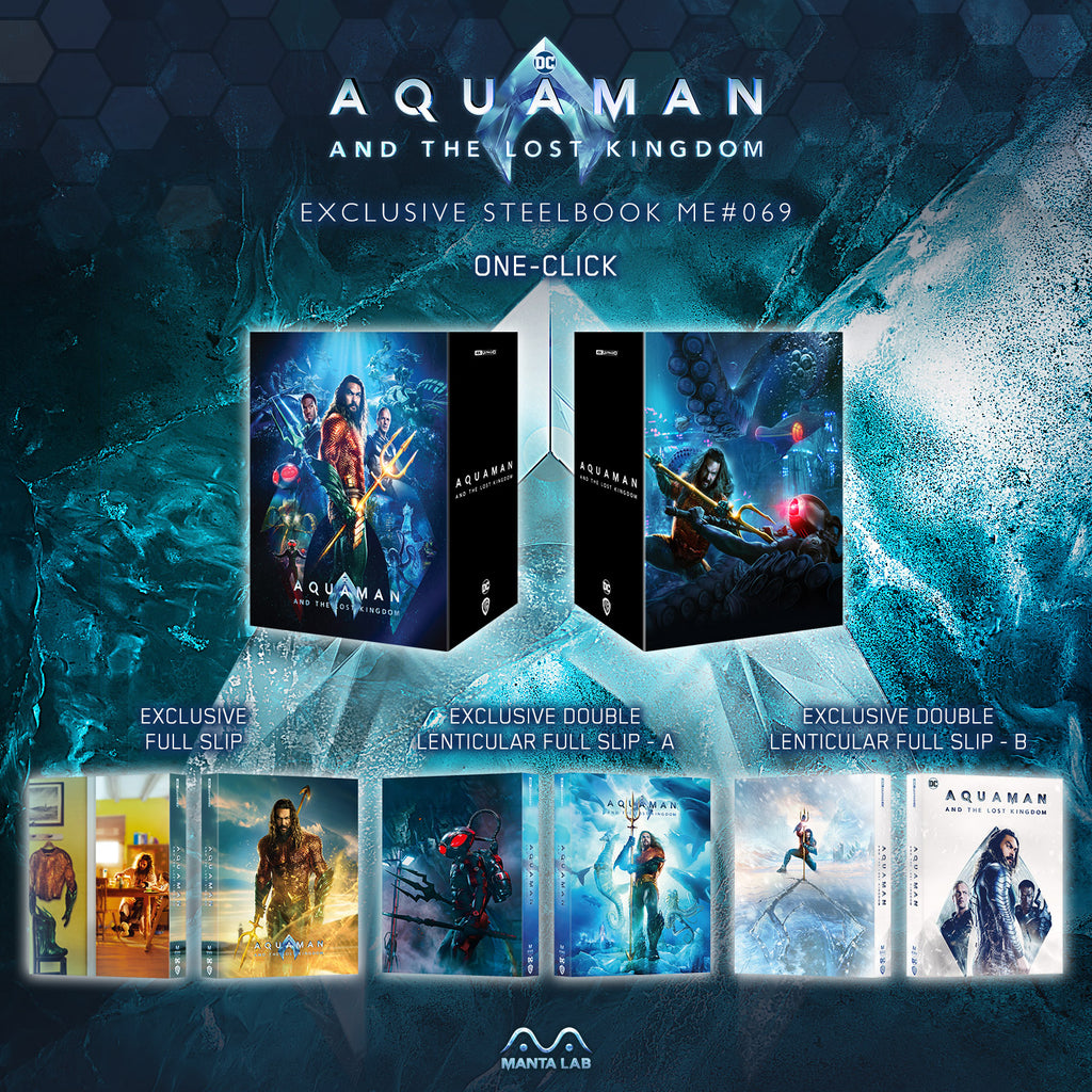 Aquaman et le Royaume perdu 4K Blu-ray Steelbook Manta Lab Exclusive ME#69 Coffret One Click