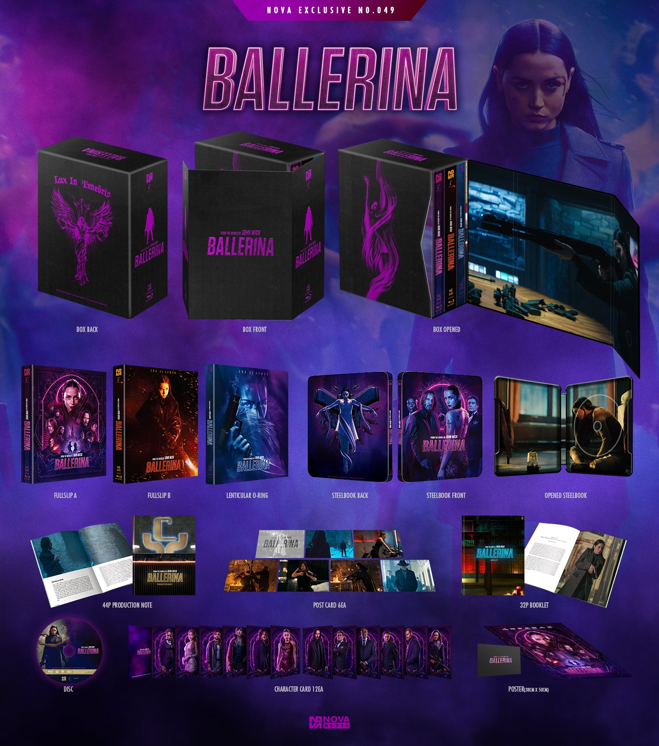 Ballerina Blu-ray Steelbook Novamedia Exclusive #49 One Click Box Set - PREORDER