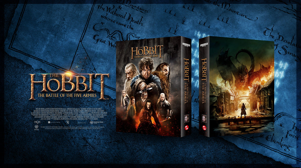 The Hobbit Trilogy 4K Blu-ray Steelbook Blufans Exclusive #103 #104 #105 Triple Box Set