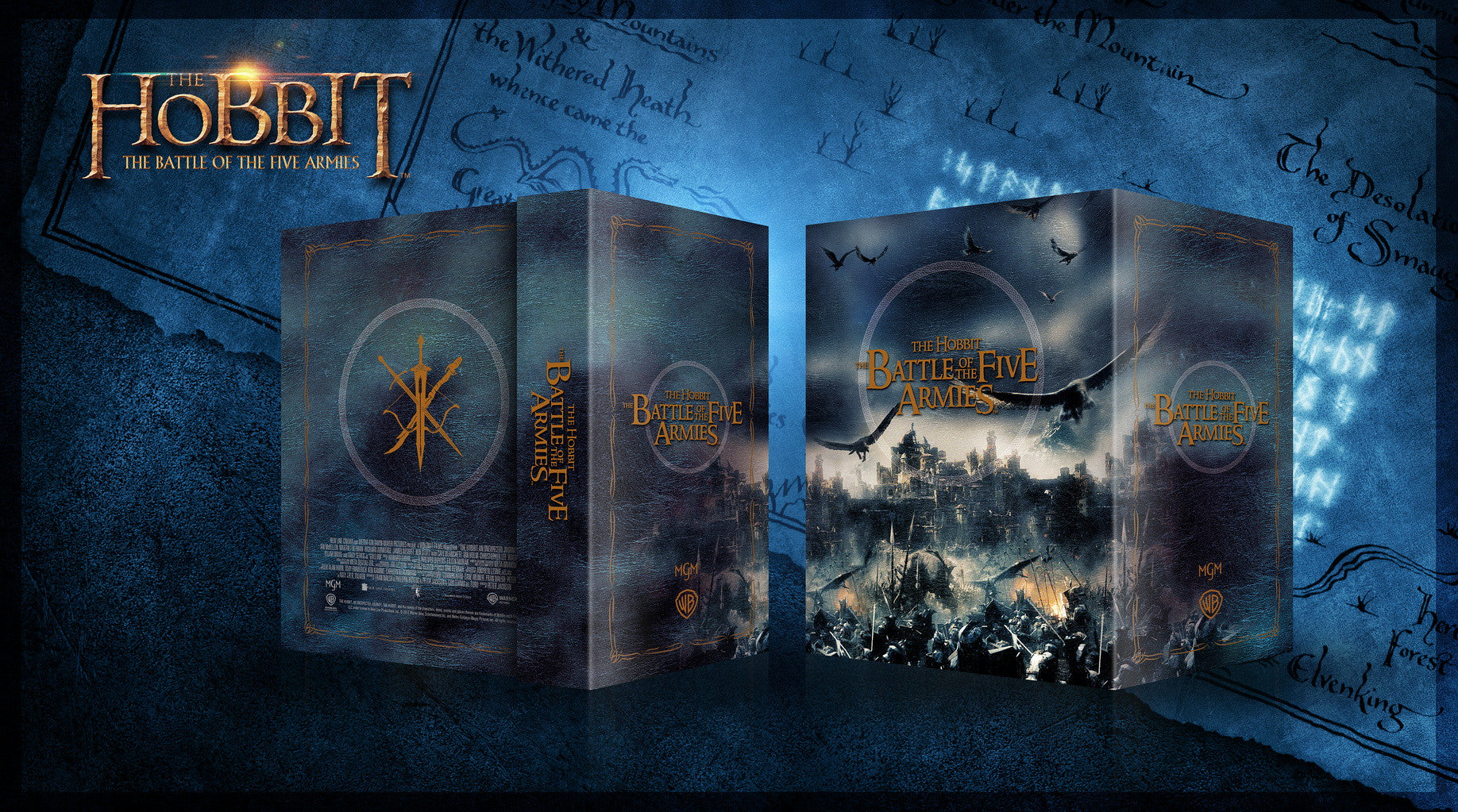 The Hobbit Trilogy 4K Blu-ray Steelbook Blufans Exclusive #103 #104 #105 Triple Box Set