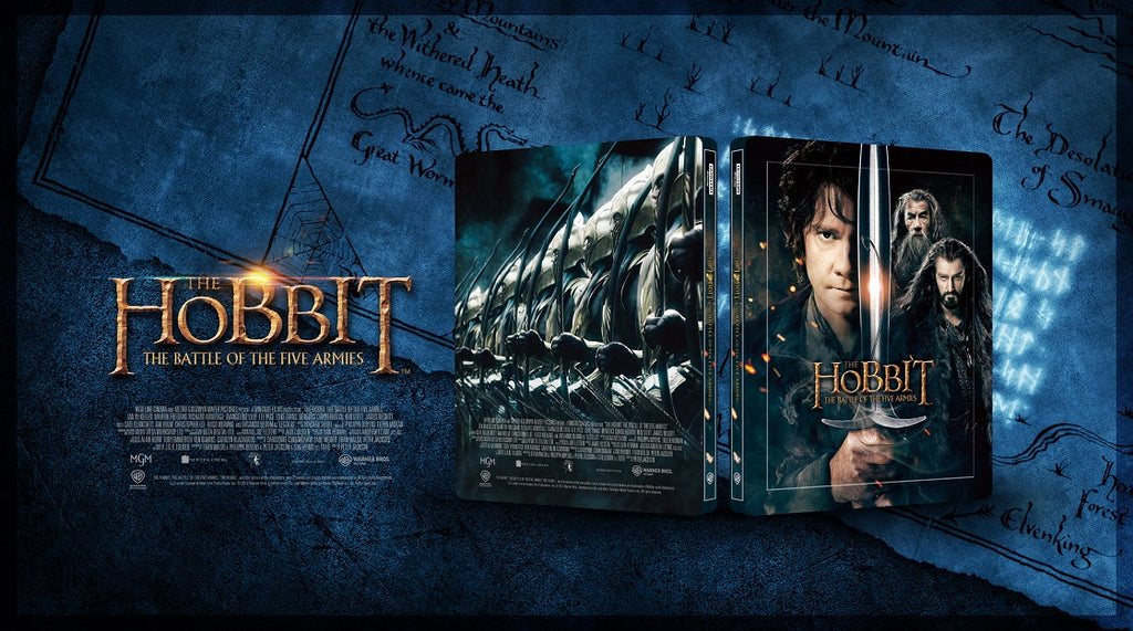 The Hobbit Trilogy 4K Blu-ray Steelbook Blufans Exclusive #103 #104 #105 Triple Box Set