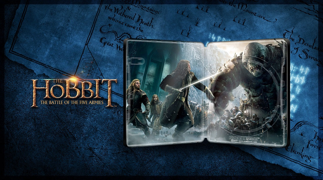 The Hobbit Trilogy 4K Blu-ray Steelbook Blufans Exclusive #103 #104 #105 Triple Box Set