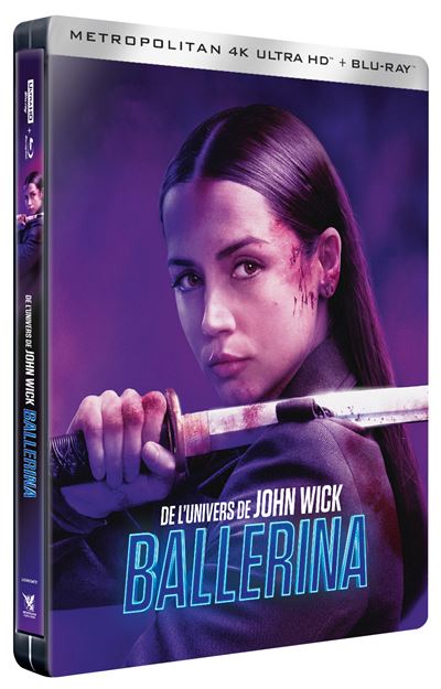 De l'univers de John Wick : Ballerina, édition collector limitée Blu-ray Steelbook 4K