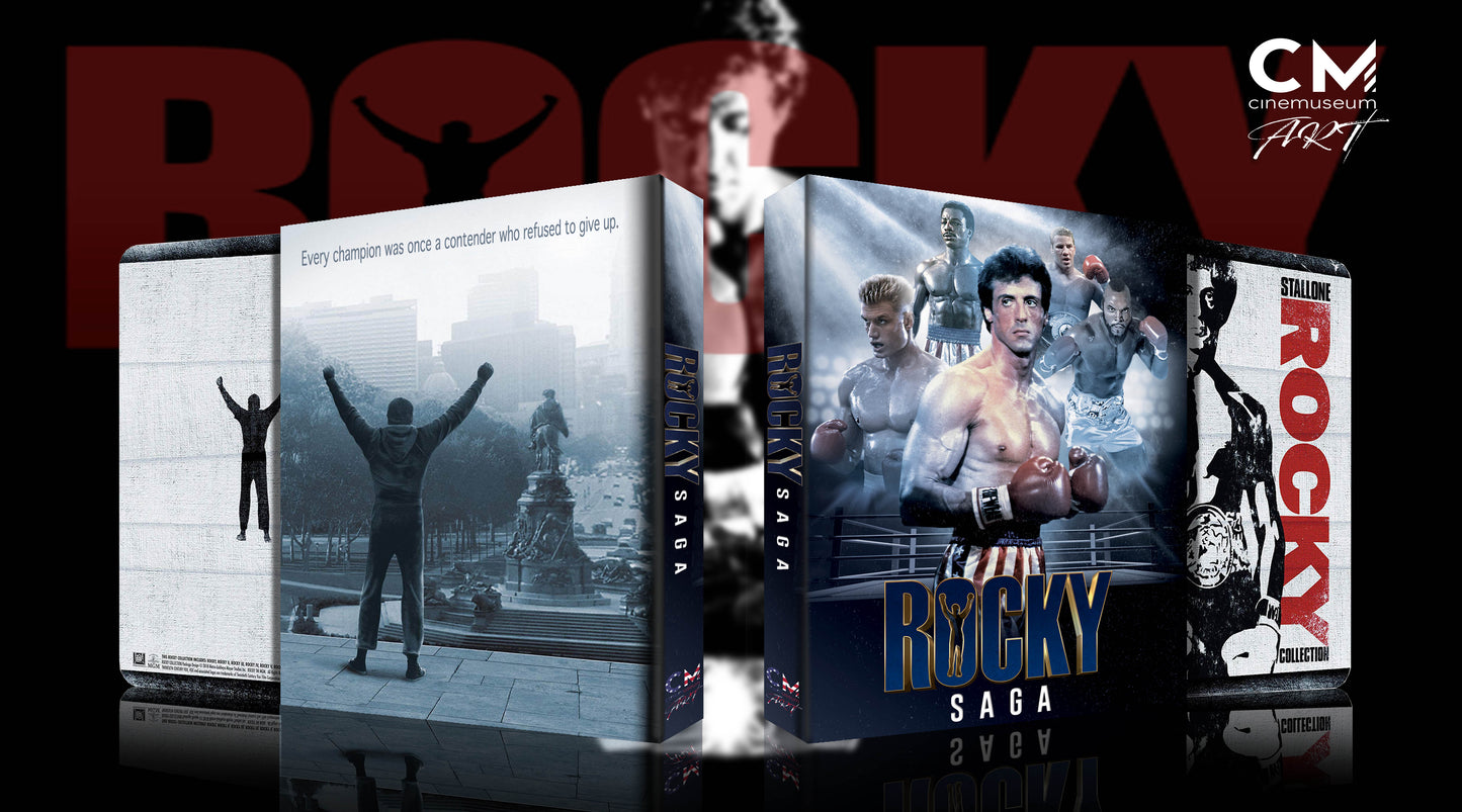 Rocky Complete Saga Cinemusem CMA#07  Blu-ray Steelbook Lenticular Full Slip