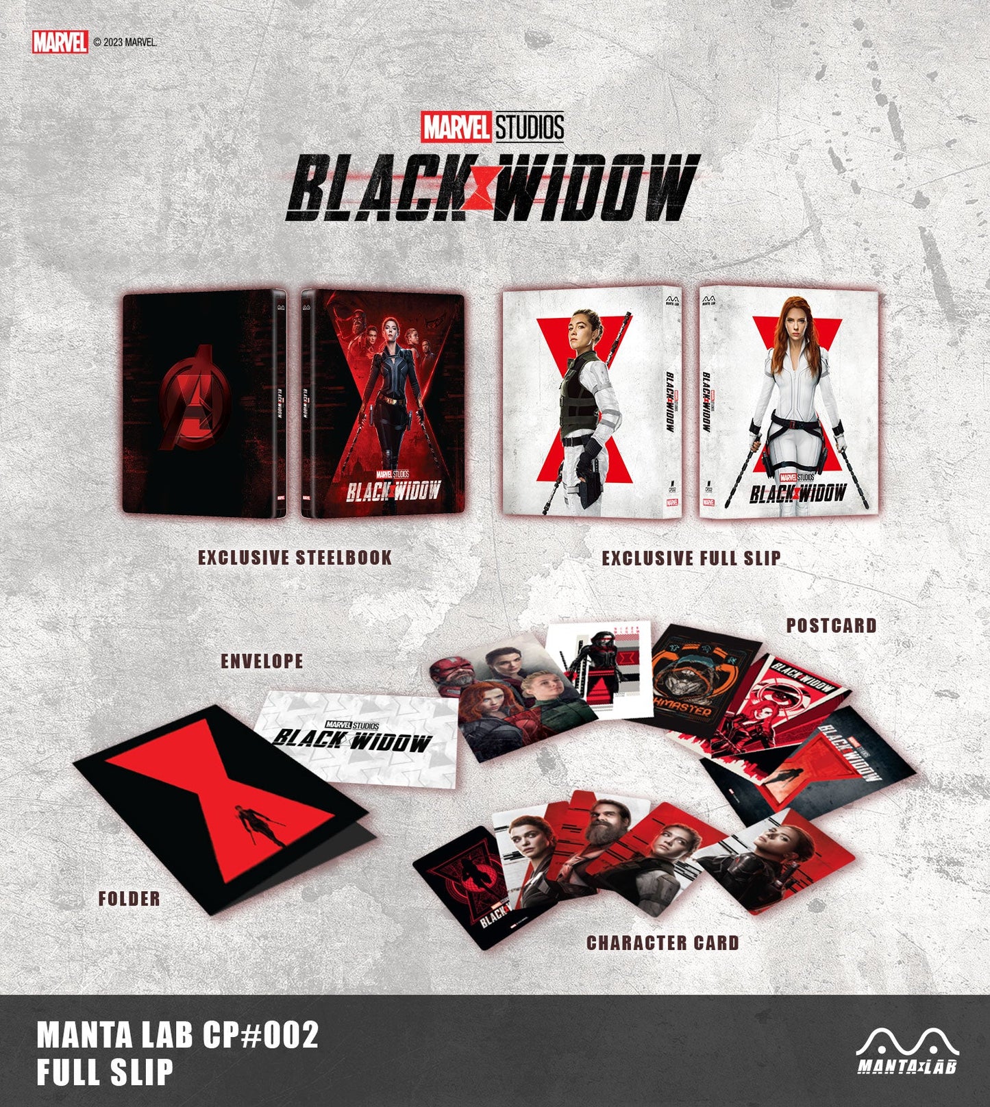 Black Widow (Discless) Steelbook Manta Lab Exclusive MCP#-002 One Click Box