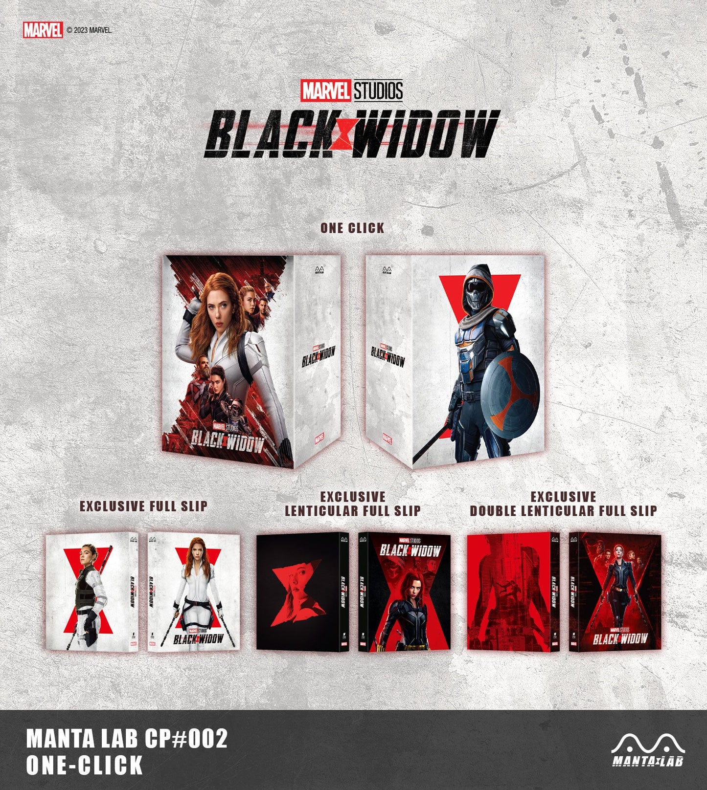 Black Widow (Discless) Steelbook Manta Lab Exclusive MCP#-002 One Click Box
