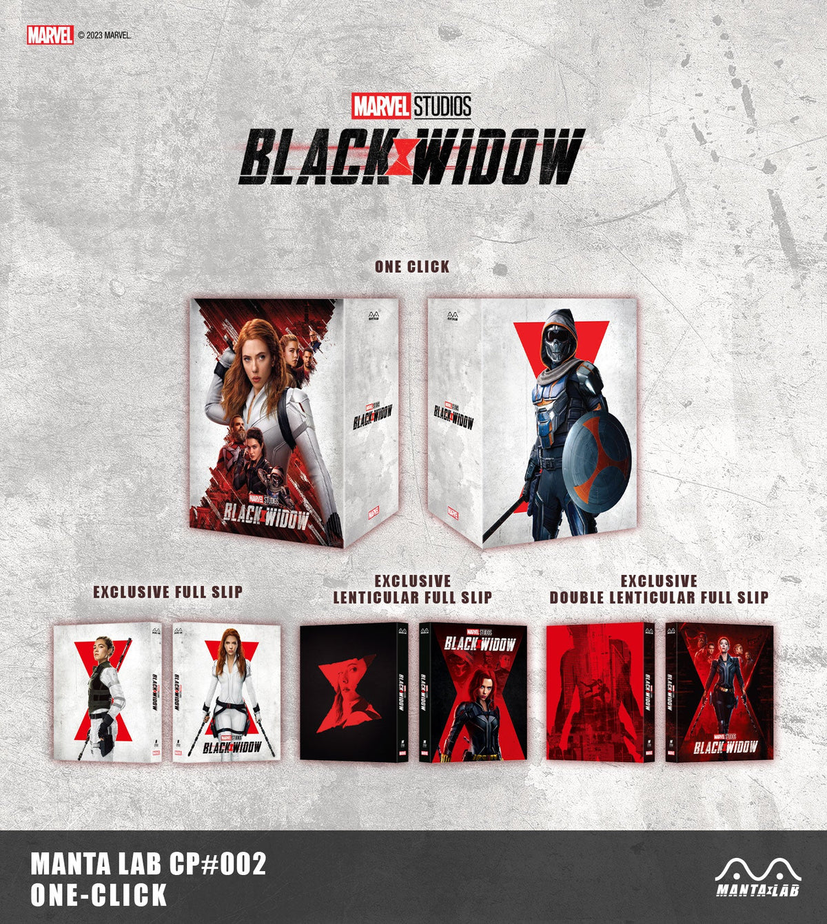 One Click Box Black Widow (Discless) Steelbook Manta Lab Exclusive MCP#-002 One Clic