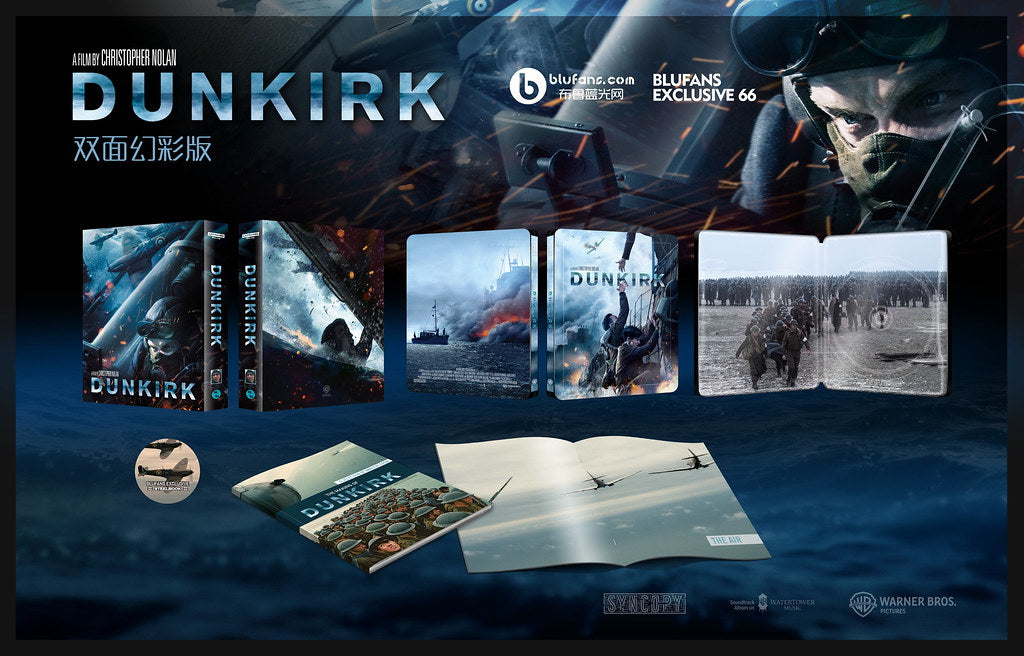 Dunkirk 4K UHD Steelbook Blufans Exclusive BE#66 Double Lenticular Full Slip