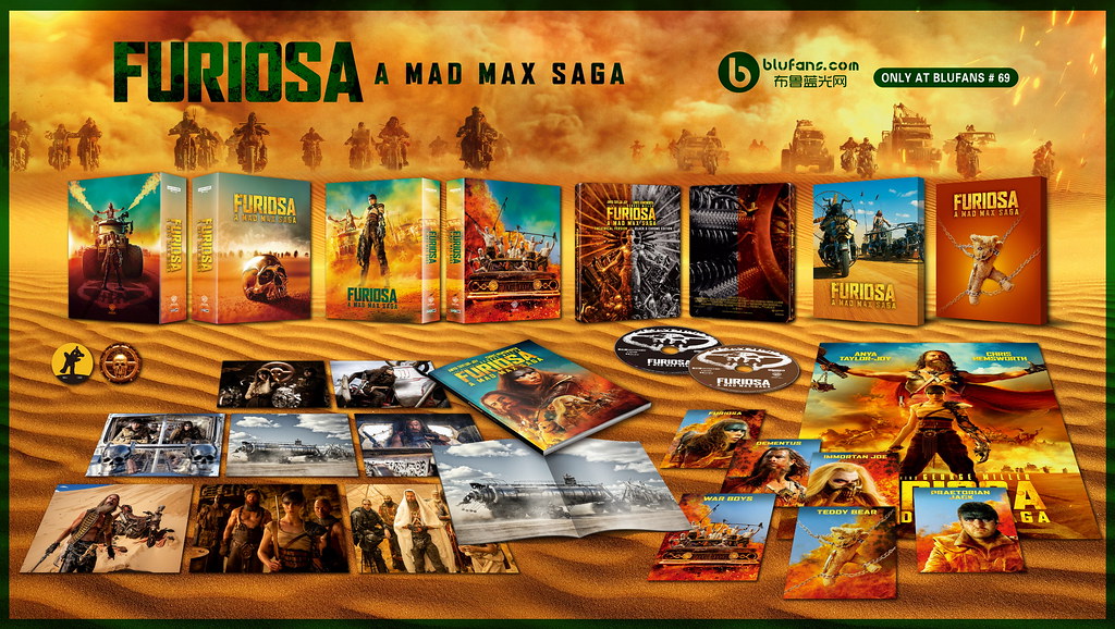 Furiosa: A Mad Max Saga 4K UHD Steelbook Blufans OAB #75 Limited Edition Box Set
