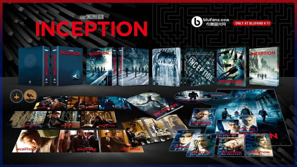 Inception 4K UHD Steelbook Blufans OAB #71 Limited Edition Box Set