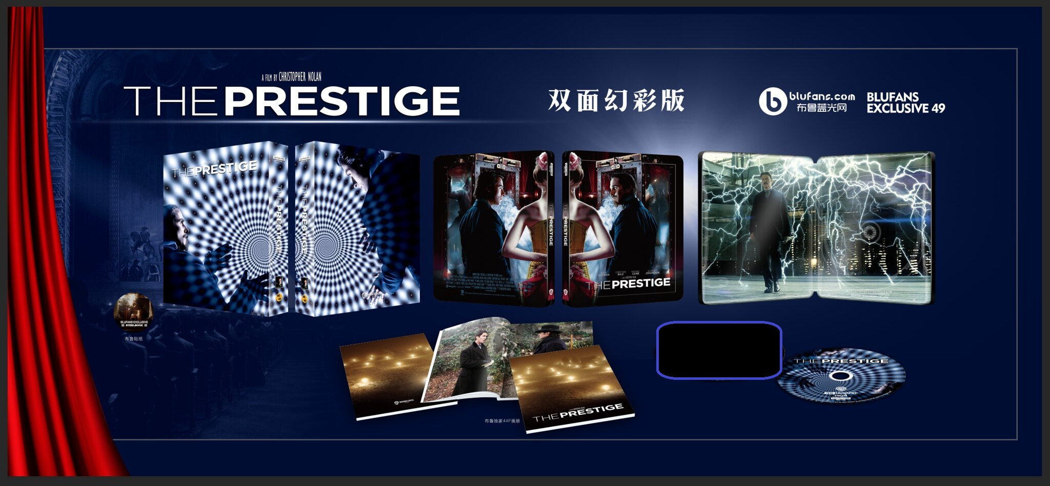 Steelbook Prestige 4K Blufans Exclusive BE#49 Double Lenticulaire Fourreau Intégral