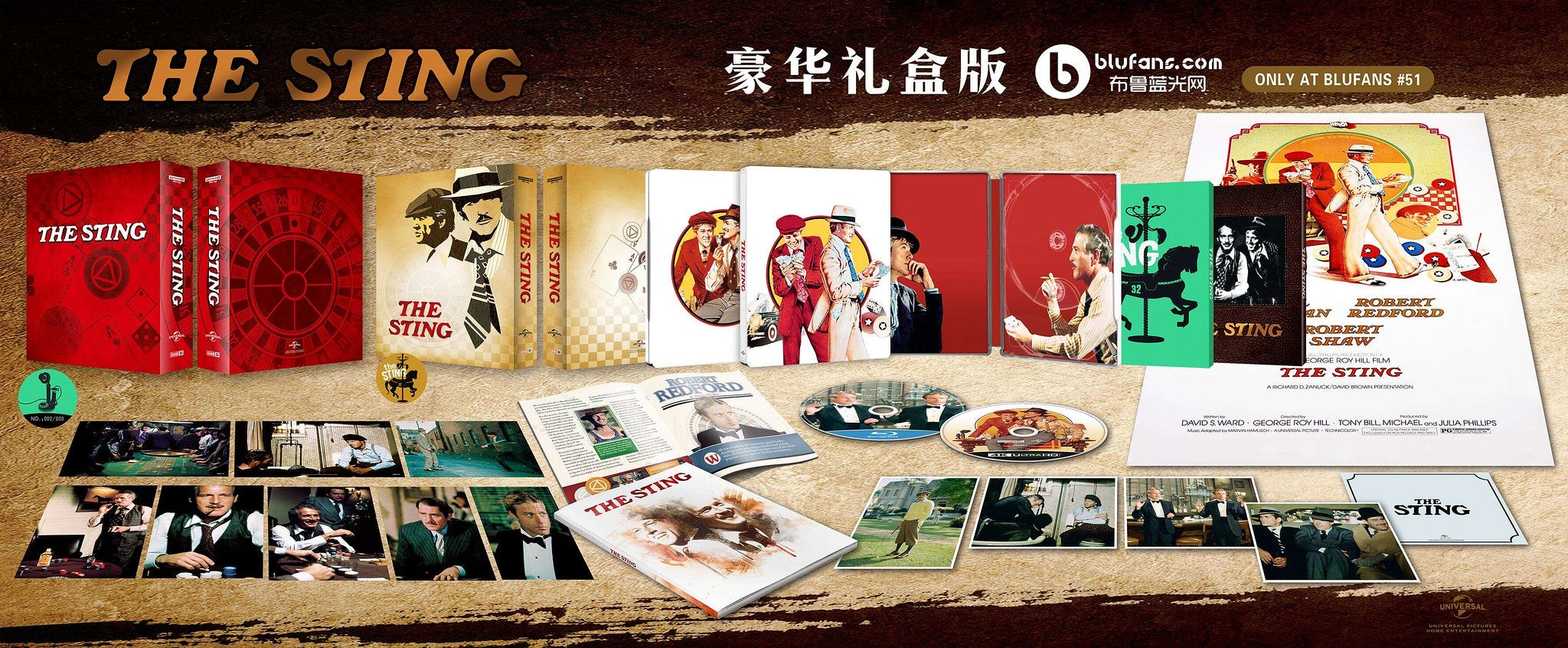 The Sting 4K UHD Steelbook Blufans OAB #51 Limited Edition Box Set