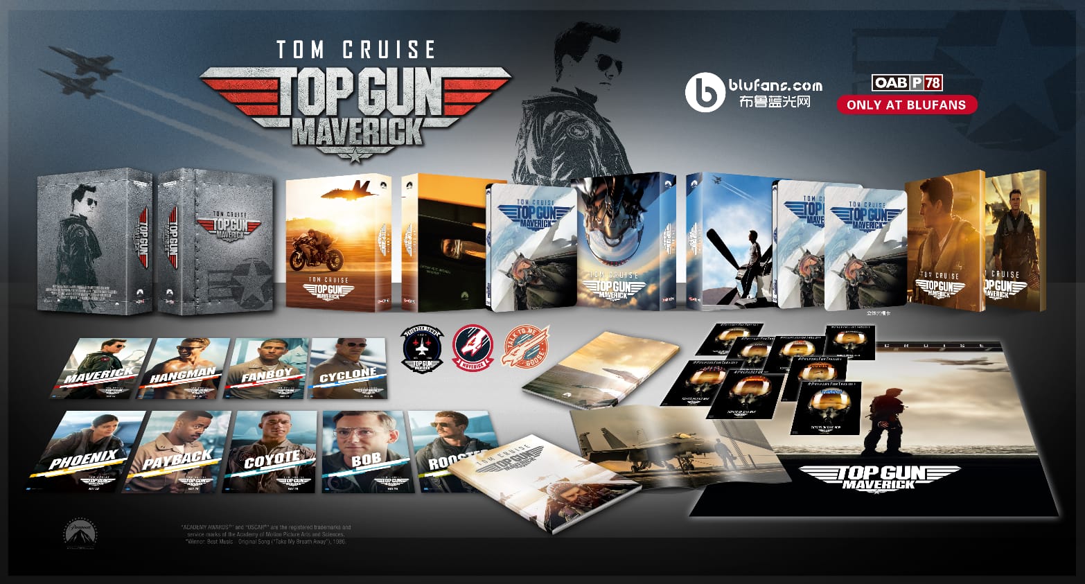 Top Gun: Maverick Steelbook Blufans OABP #78 Limited Edition Box Set (Discless)