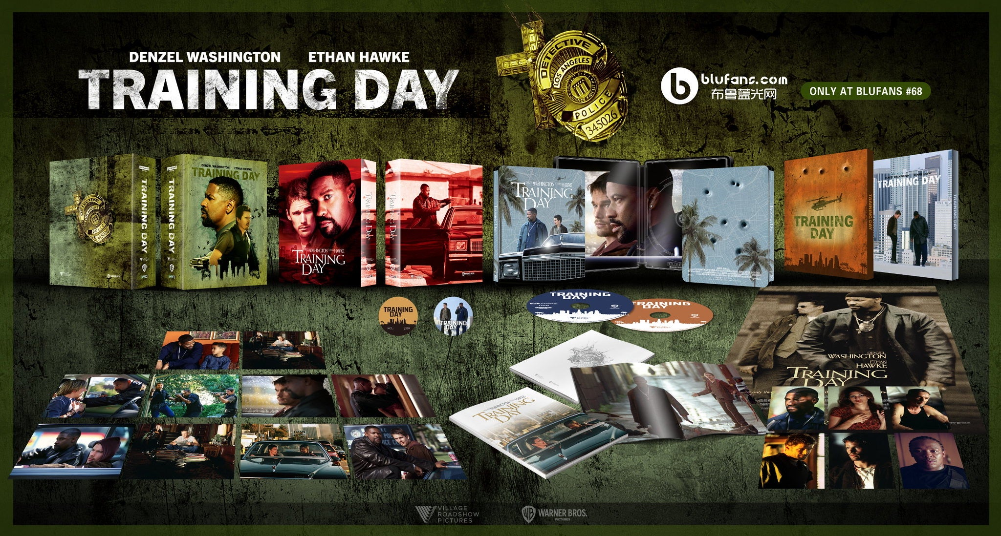 Training Day 4K UHD Steelbook Blufans OAB #68 Limited Edition Box Set