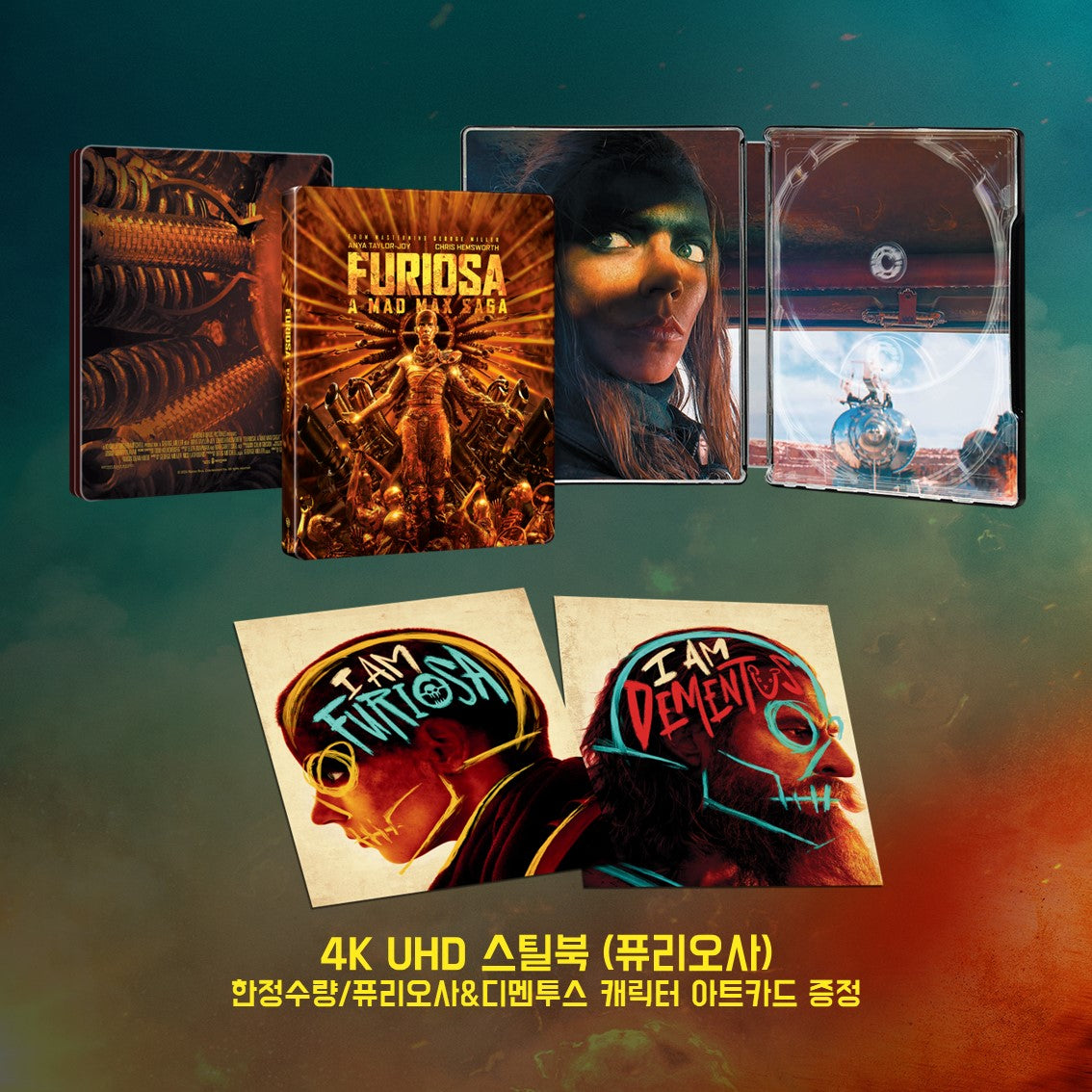 Furiosa : Une saga Mad Max 4K Blu-ray Steelbook Édition Limitée Harrison &amp; Company Type C
