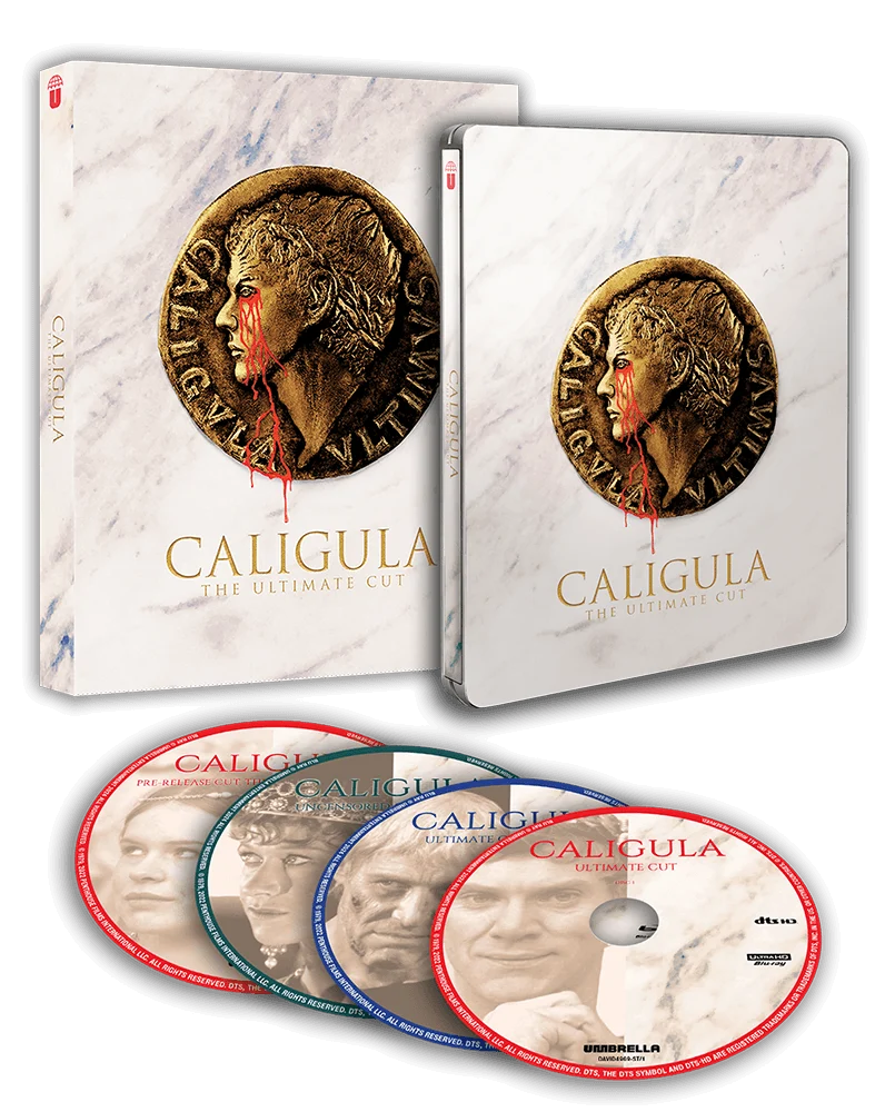 Caligula: The Ultimate Cut (1980) 4K Ultra HD Steelbook + Blu-ray Collector's Edition (AU Import) - PREORDER