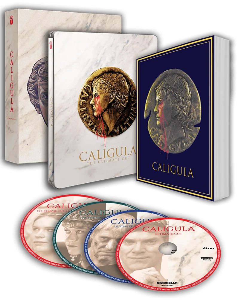 Caligula: The Ultimate Cut (1980) 4K Ultra HD Steelbook + Blu-ray Collector's Edition (AU Import) - PREORDER