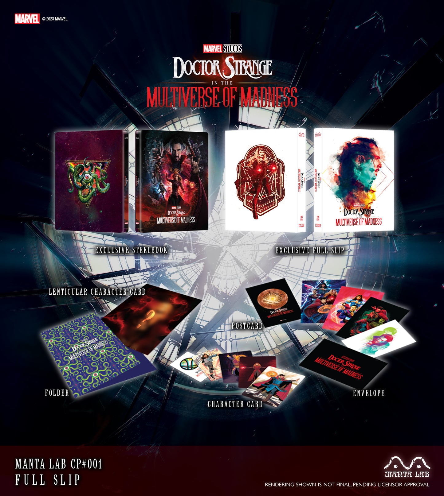 Doctor Strange in the Multiverse of Madness Steelbook Manta Lab MCP#001 One Click Lenticular Box (Discless)