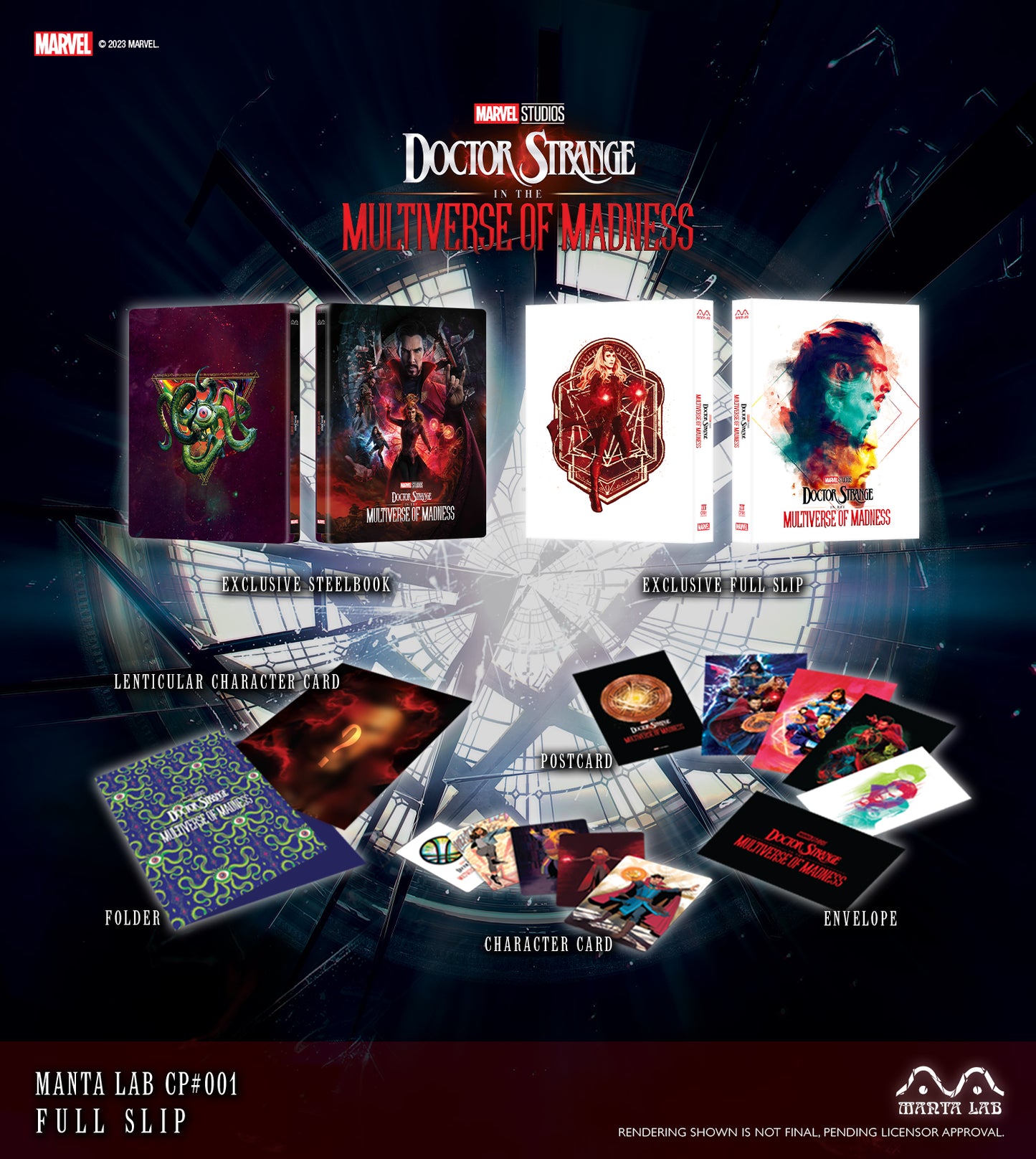 Doctor Strange in the Multiverse of Madness Steelbook Manta Lab MCP#001 Full Slip (Discless)