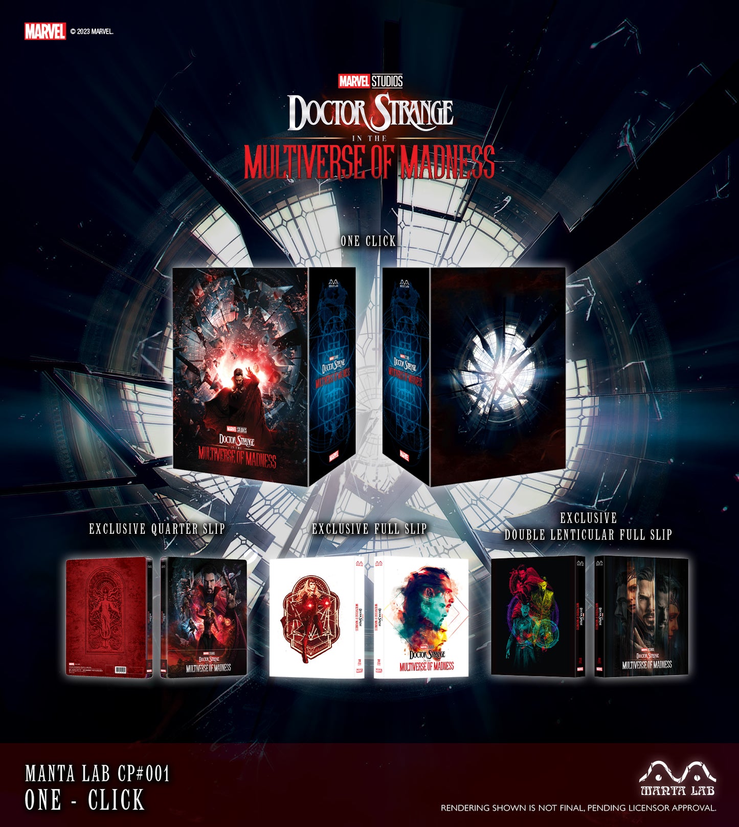 Doctor Strange in the Multiverse of Madness Steelbook Manta Lab MCP#001 One Click Lenticular Box (Discless)