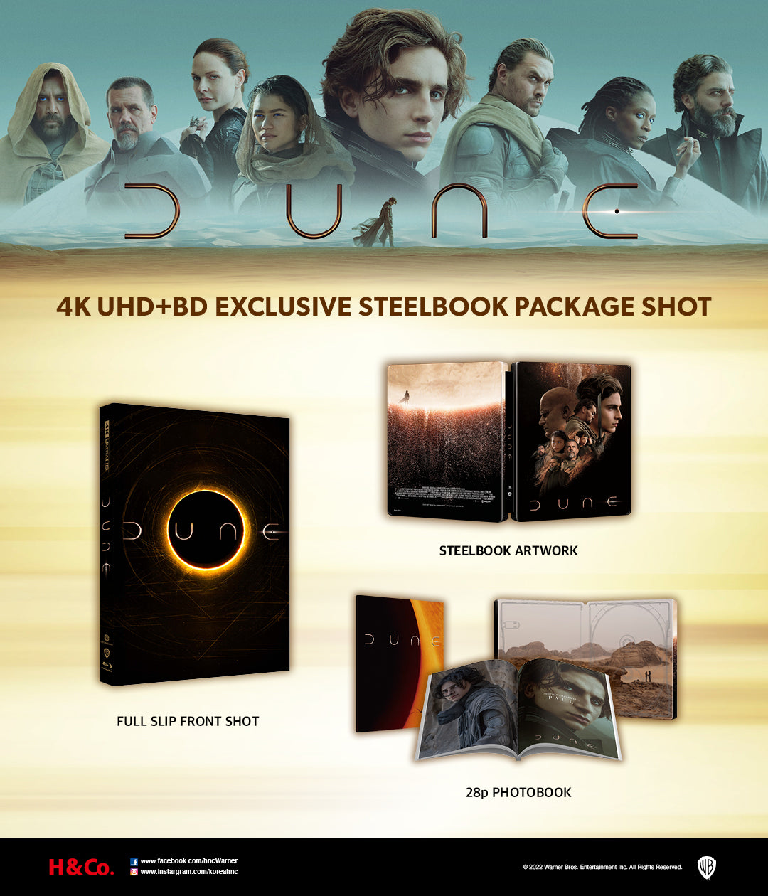 Dune 4K Blu-ray Steelbook Harrison & Company Exclusive Full Slip