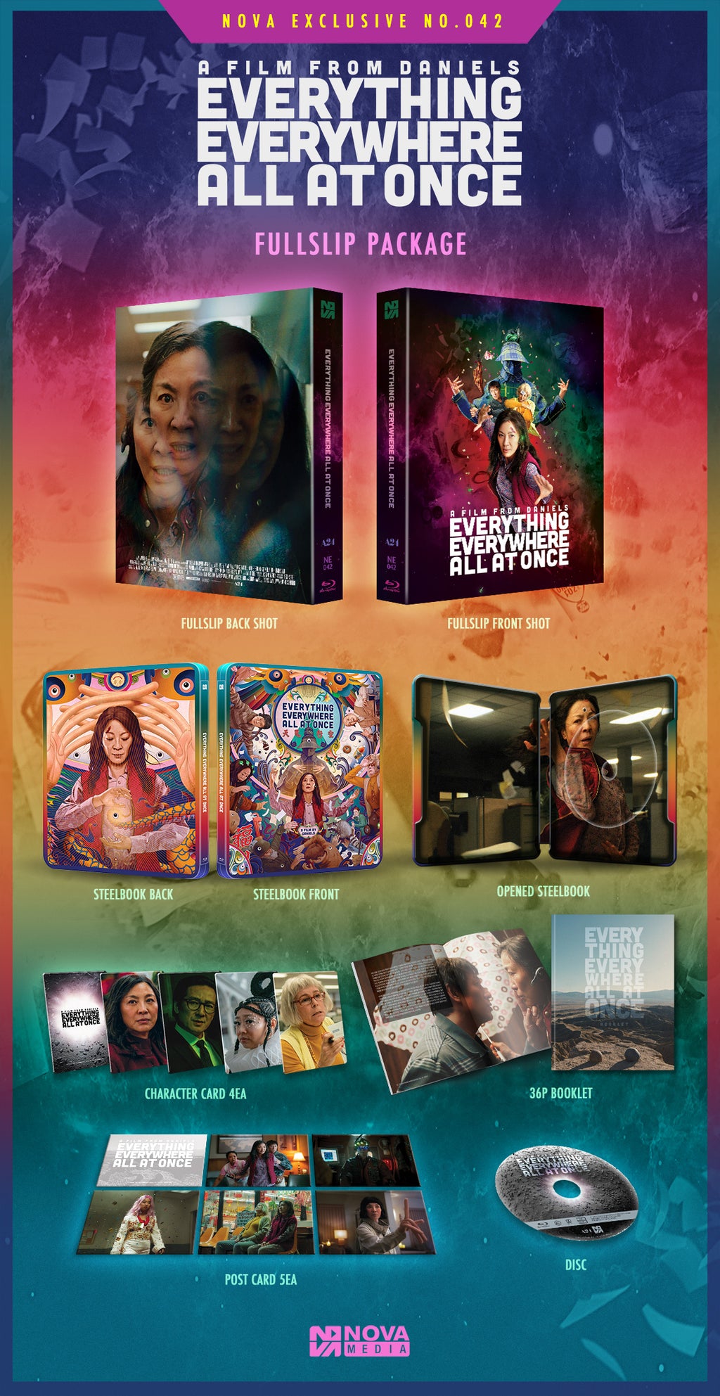 Everything Everywhere All at Once NOVA MEDIA Exclusive No.42 HDN GB Pre-Order Full Slip