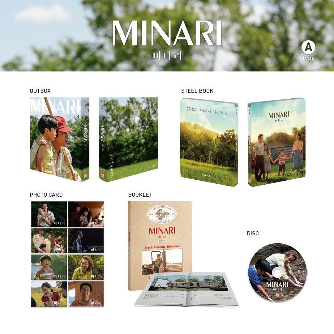 Minari Blu-ray SteelBook Korea Injoingan Exclusive One Click Set