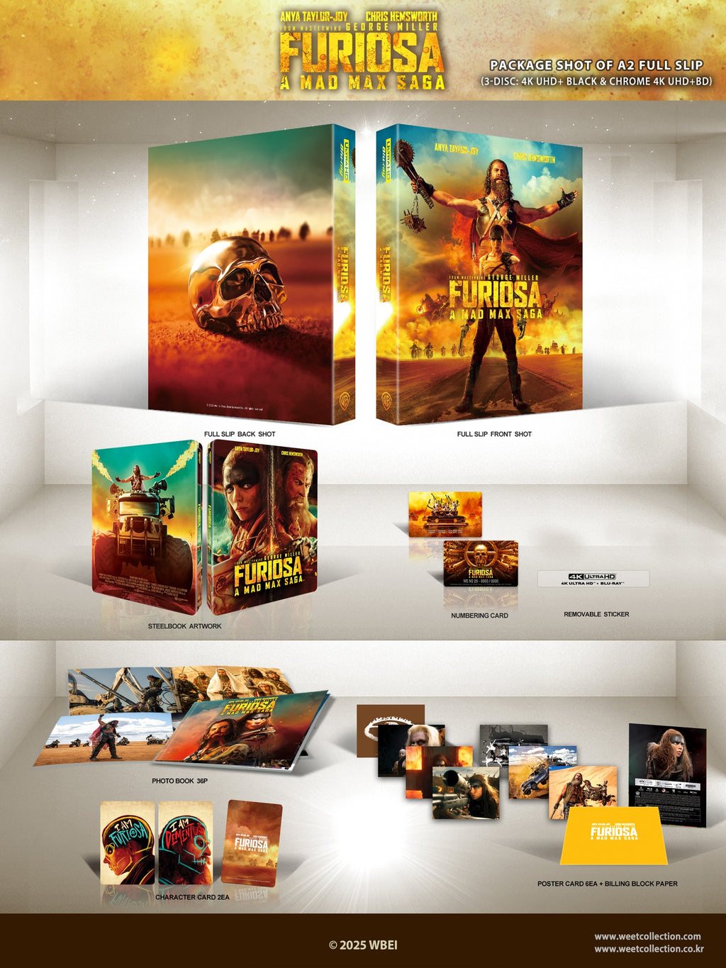 Mad Max: Fury Road & Furiosa: A Mad Max Saga 4K+2D Blu-ray Steelbook WeET Collection Exclusive #28,29 One Click Box Set - PREORDER