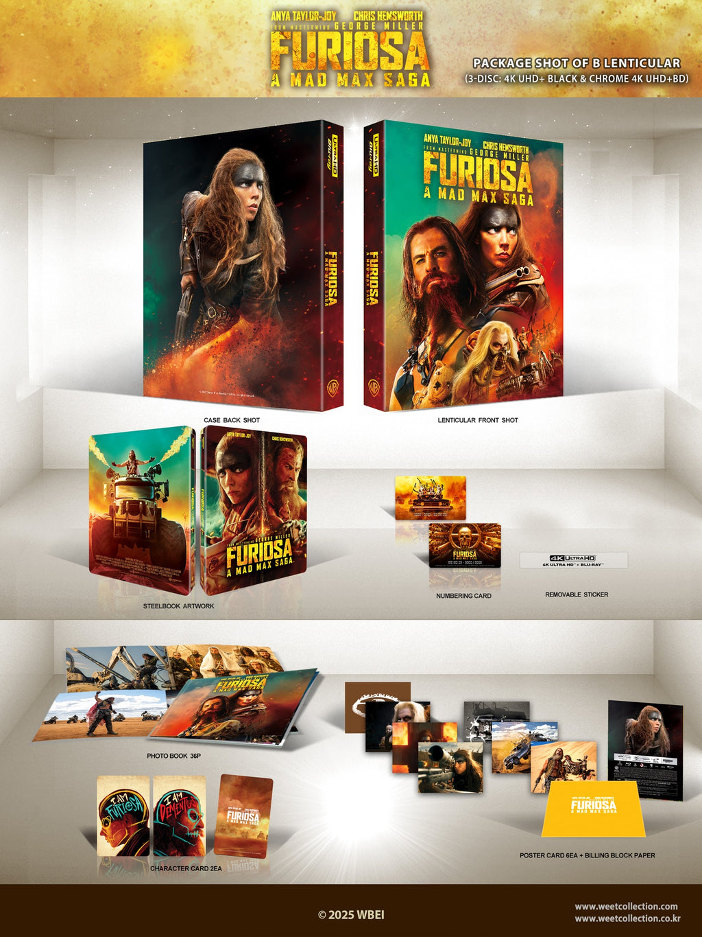 Mad Max: Fury Road & Furiosa: A Mad Max Saga 4K+2D Blu-ray Steelbook WeET Collection Exclusive #28,29 One Click Box Set - PREORDER