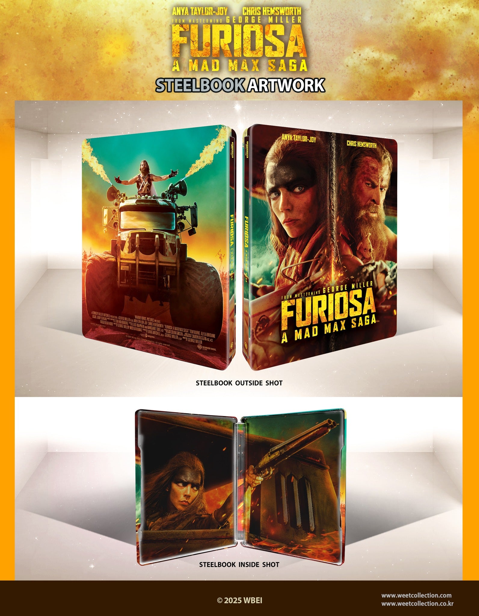 Furiosa: A Mad Max Saga 4K+2D Blu-ray Steelbook WeET Collection Exclusive #29 Full Slip A1 - PREORDER