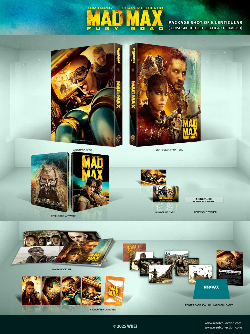 Mad Max: Fury Road & Furiosa: A Mad Max Saga 4K+2D Blu-ray Steelbook WeET Collection Exclusive #28,29 One Click Box Set - PREORDER