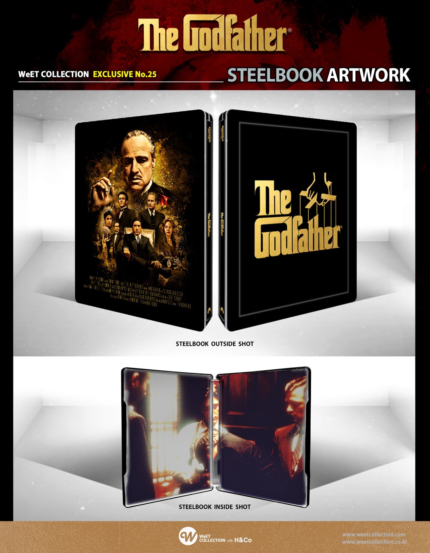 The Godfather Part 1 4K+2D Blu-ray Steelbook WeET Collection Exclusive #25 Full Slip - PREORDER