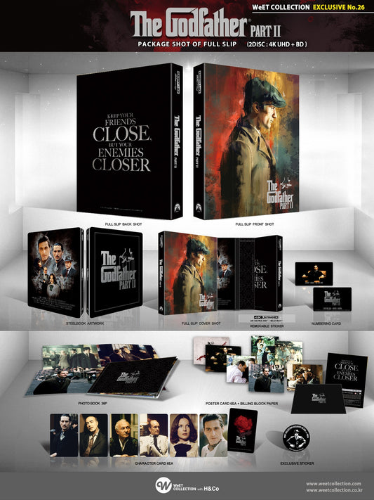 The Godfather Part 2 4K+2D Blu-ray Steelbook WeET Collection Exclusive #26 Full Slip - PREORDER