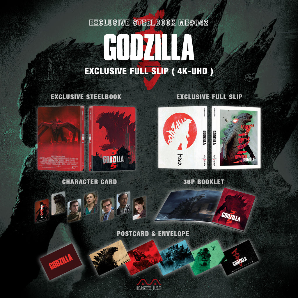 Godzilla 4K Blu-ray Steelbook Manta Lab Exclusive ME#42 Full Slip